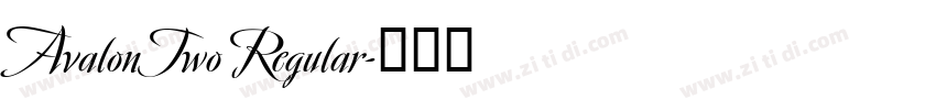 AvalonTwo Regular字体转换